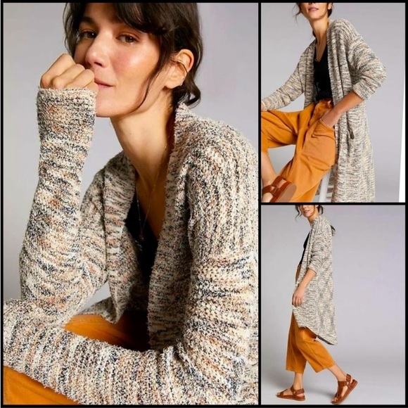 Anthro Pilcro space dye duster cardigan - Picture 1 of 12